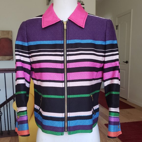 NWOT Anthracite by Muse  Multi-Colored Jacket Sz 8P - Picture 7 of 11